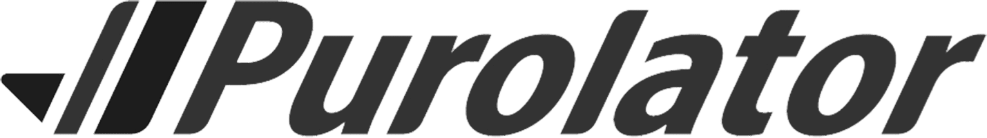 Logo of Purolator featuring italicized black text with two stylized lines on the left. 124 on Queen Hotel and Spa | Hotel & Spa Niagara-on-the-lake | 1 (855) 988-4552